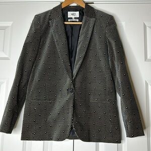 MKT Studio Seville Rock Velvet Printed Blazer Sz40 US8